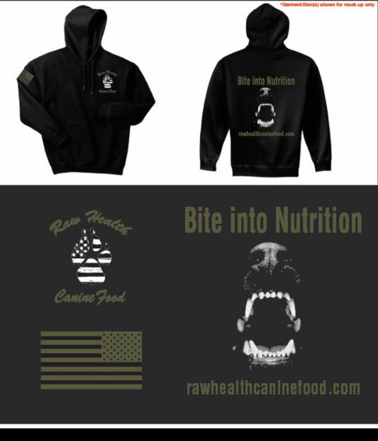 K9 Paw Hoodie - Black