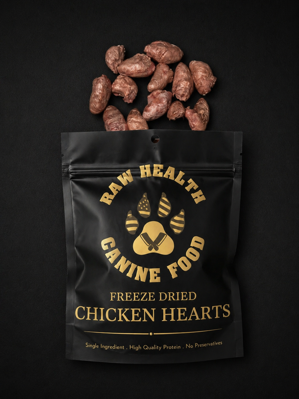 Freeze Dried Chicken Hearts