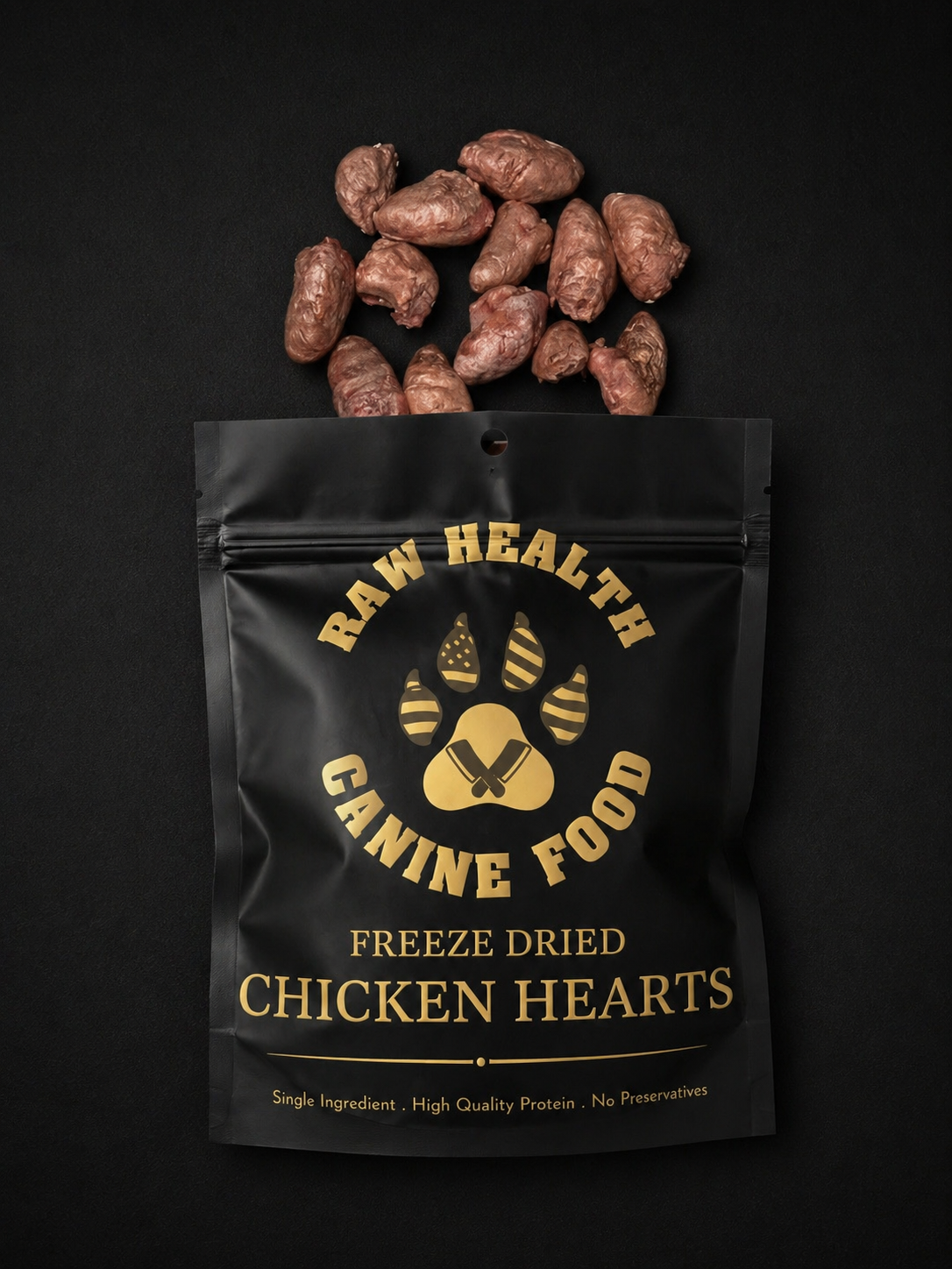 Freeze Dried Chicken Hearts