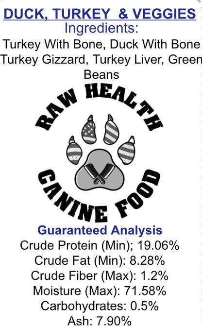 Duck, Turkey and Veggies