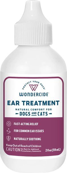 Wondercide Dog & Cat Ear Treatment, 2-oz bottle