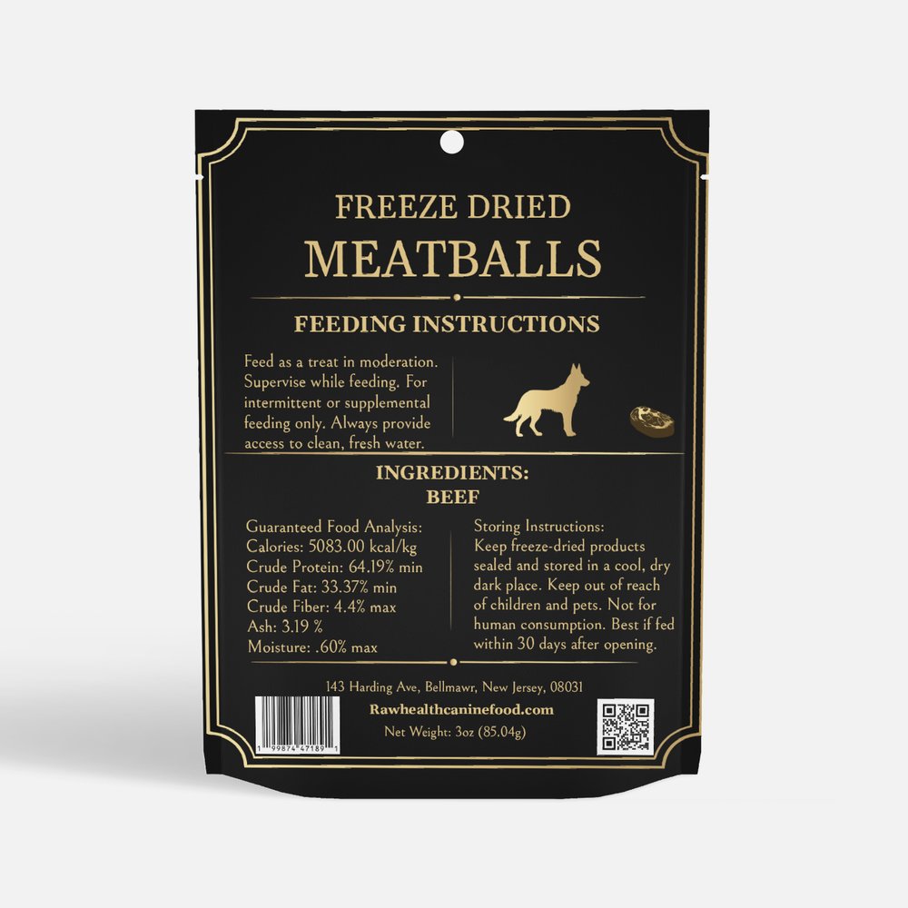 Freeze Dried Meatballs