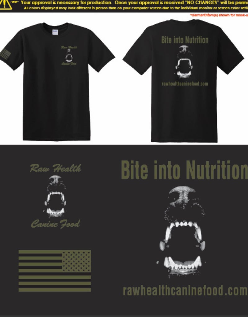 Raw Health Canine Mouth Shirt - Black
