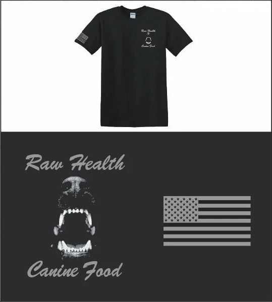 Raw Health Canine Flag Shirt - Black