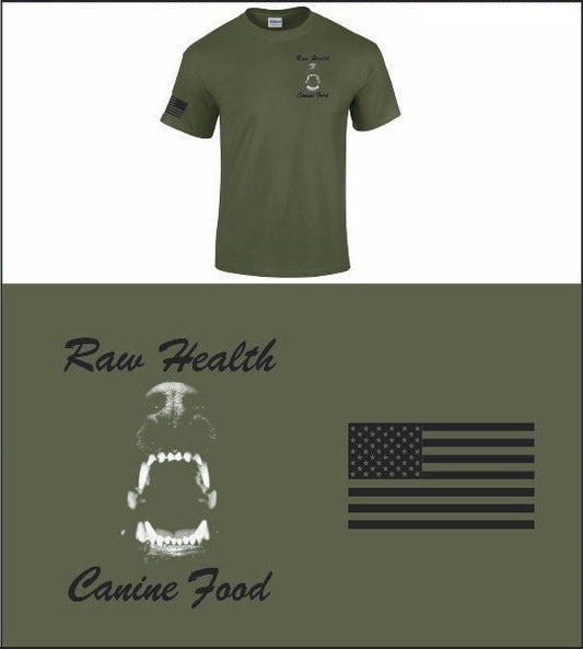 Raw Health Canine Shirt - Army Green